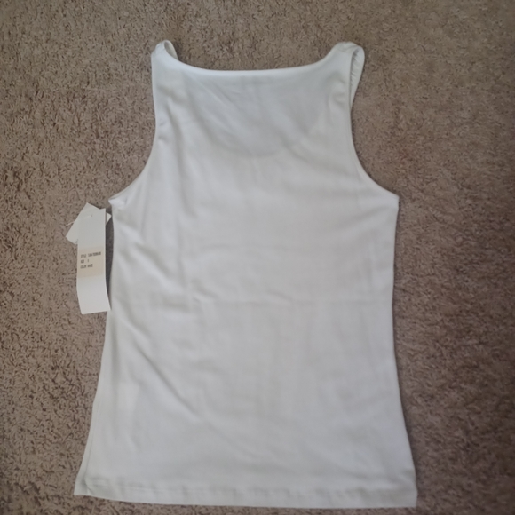 ECOLOGIE SCOOP NECK TANK TOP NWT WHITE SIZE SMALL - Picture 14 of 16